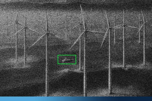 Offshore windfarm security detection