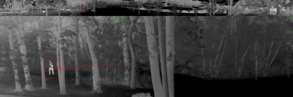 spynel image detect man behind trees