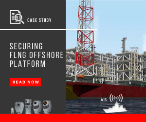 Securing FLNG offshore platform with SPYNEL Thermal cameras, read the case study