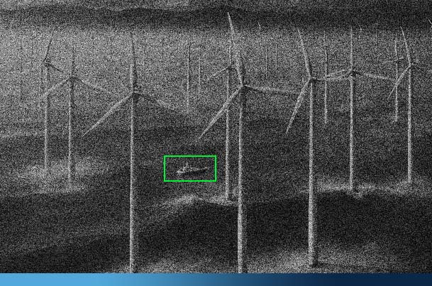 Offshore windfarm security detection