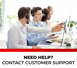 help center with mens working on computer with headphones