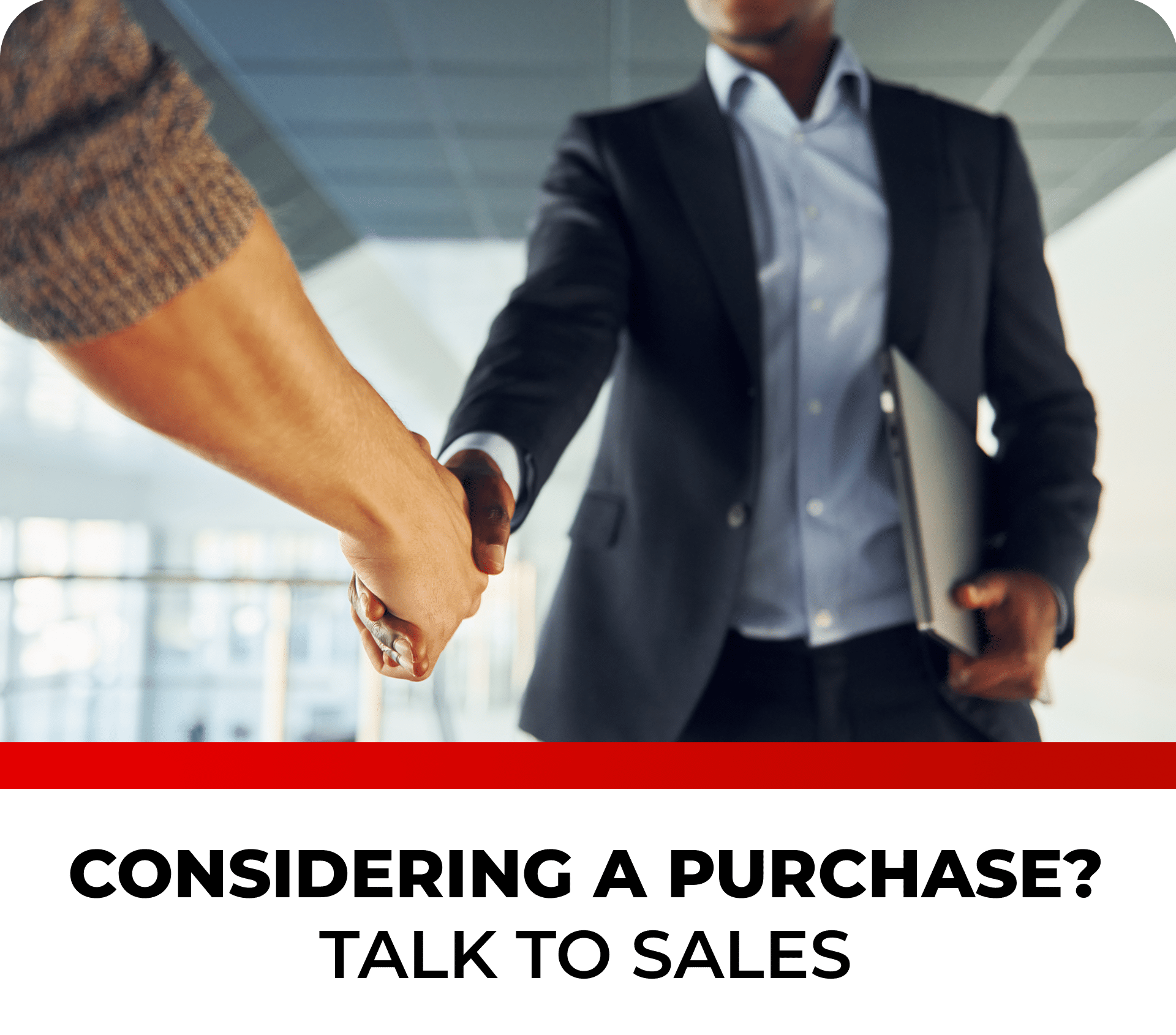 Business handshake with person in formal suit